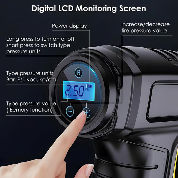 🔥Last Day 50% OFF🔥 Portable Cordless Tyre Inflator