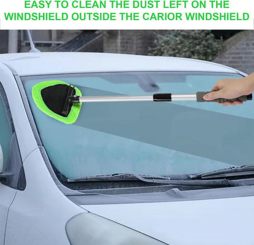 🔥Last Day 50% OFF🔥 Microfiber Car Windshield Cleaning Tool with Extendable Handle