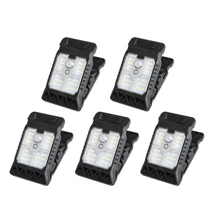 USB & Solar Powered Motion Sensor Clip Lights