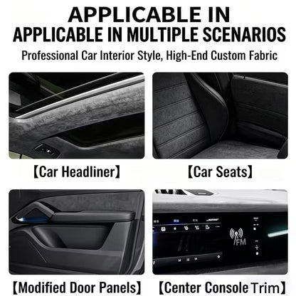 🚗 50% OFF Today Only 🔥 High-quality Italian suede | Microfiber Suede Fabric self Adhesive car Wrapping