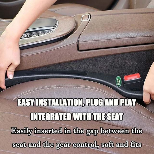 🔥Hot Sale 50% OFF🔥 Universal Car Seat Gap Filler Strip – Anti-Drop Pad with Seatbelt Slot