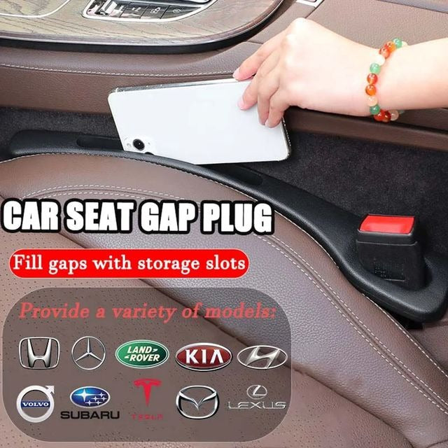 🔥Hot Sale 50% OFF🔥 Universal Car Seat Gap Filler Strip – Anti-Drop Pad with Seatbelt Slot